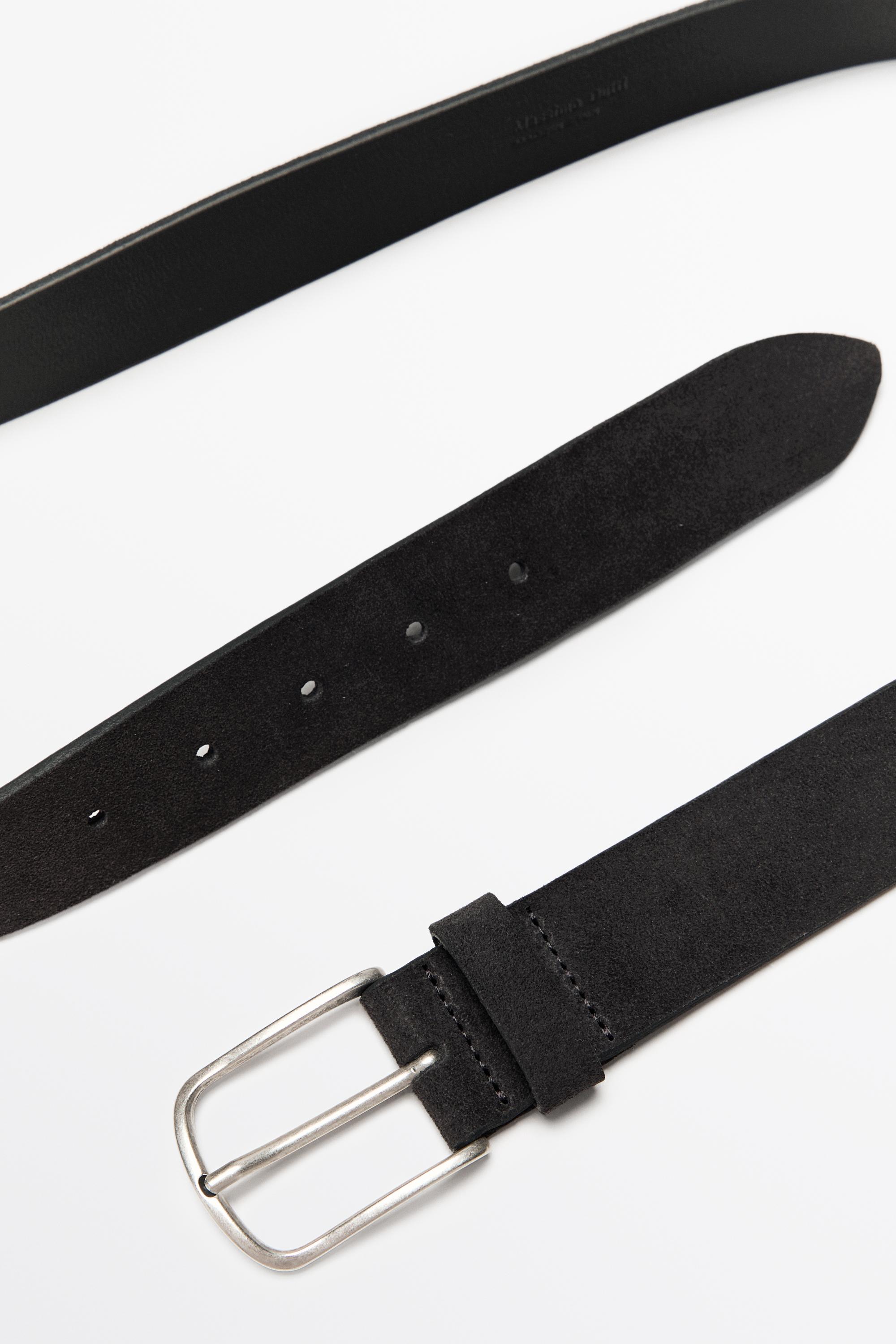 Plush nappa leather belt